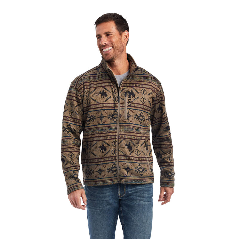 Chaqueta Ariat Caldwell Full Zip Oscuro Hombre - Chile 781-CDAQPG